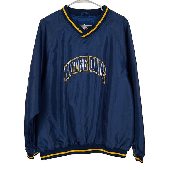 Vintage Other - Vintage 90s Notre Dame Irish Windbreaker Pullover Men's XL